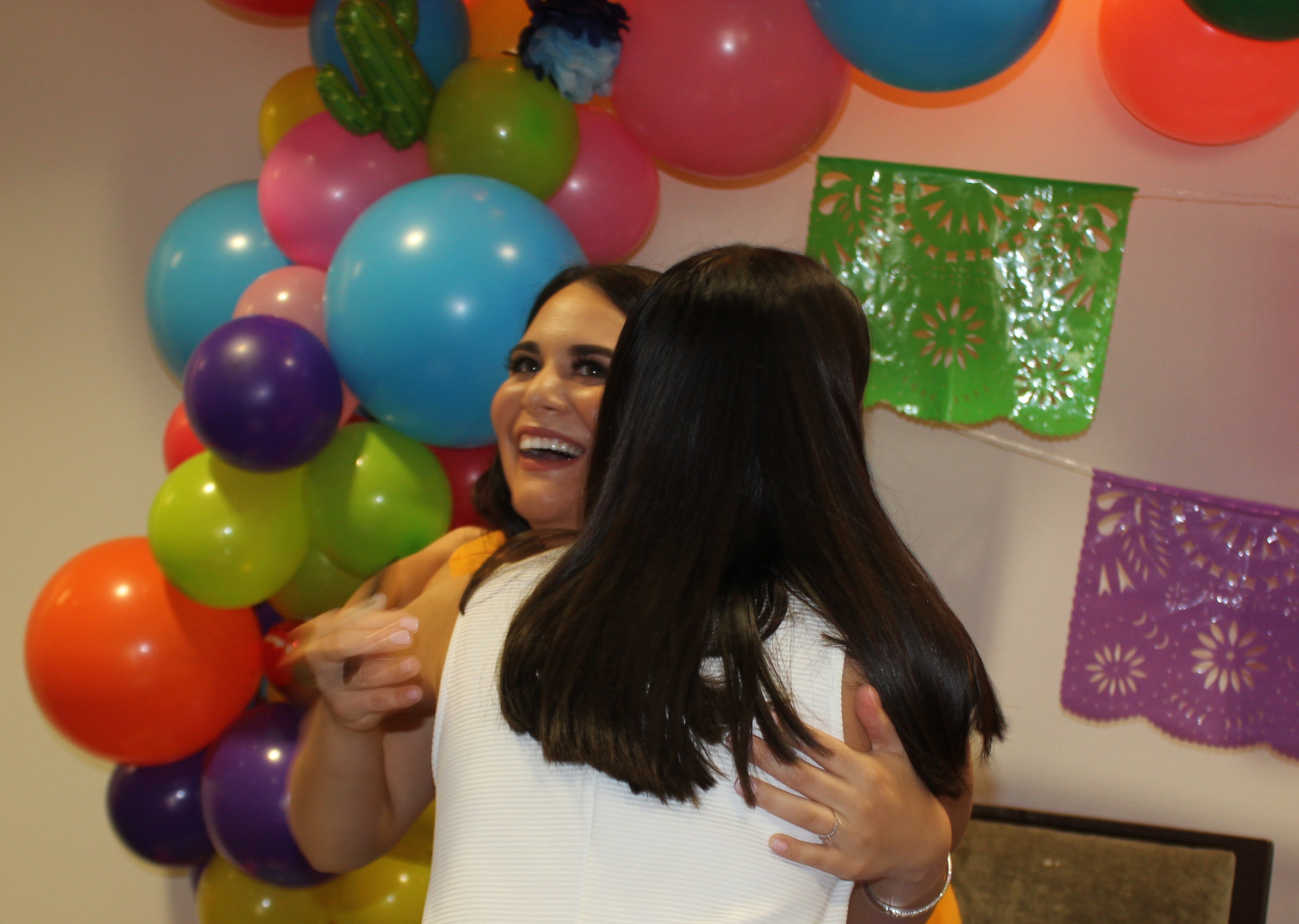 Alice sharing a moment at the launch