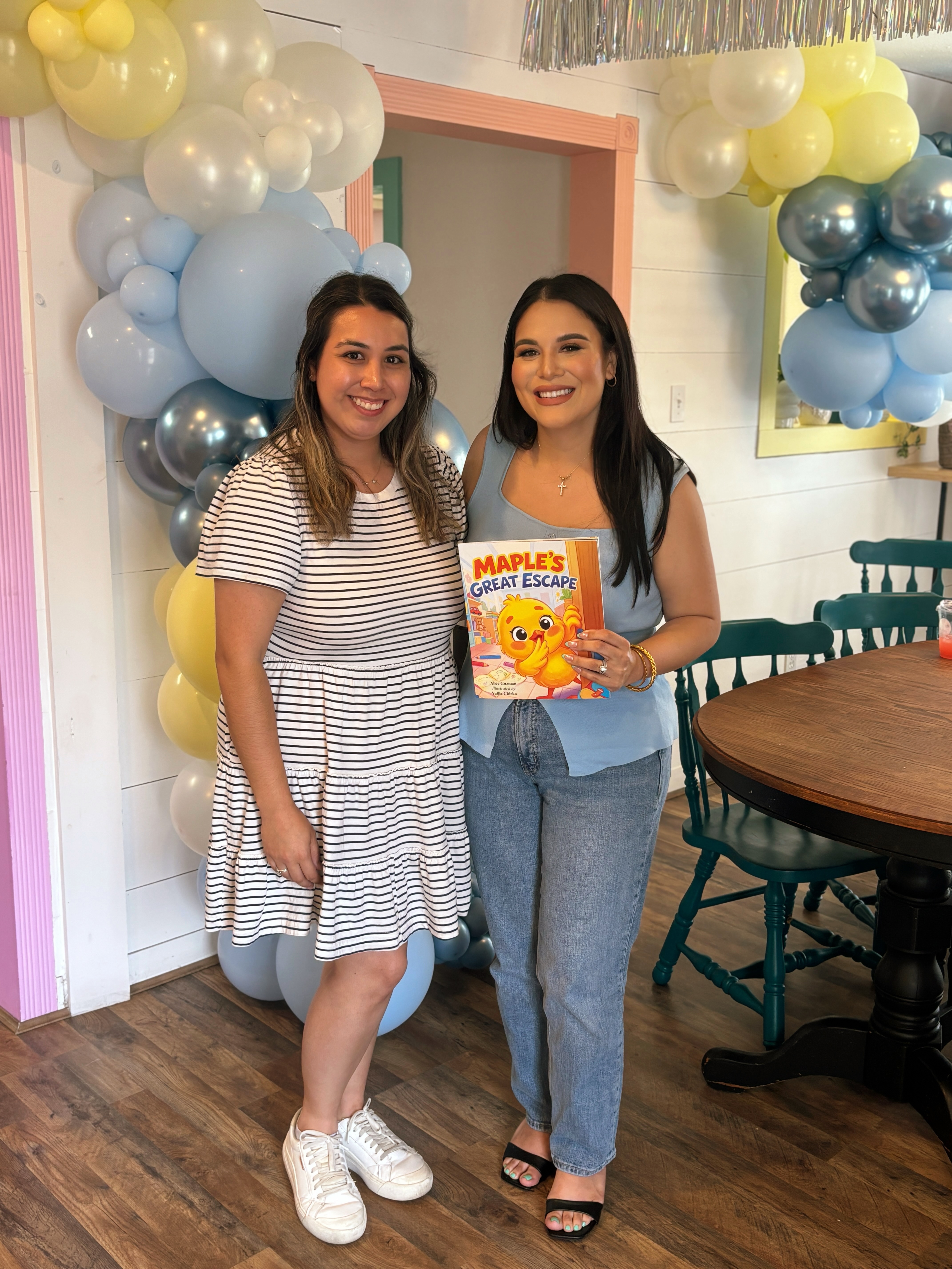 Alice with Jenny at event
