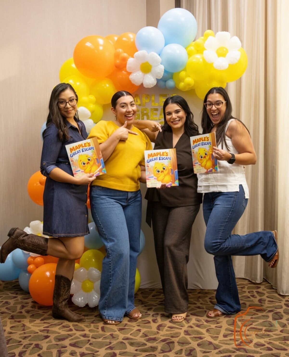 Group photo at the Maple's Great Escape launch