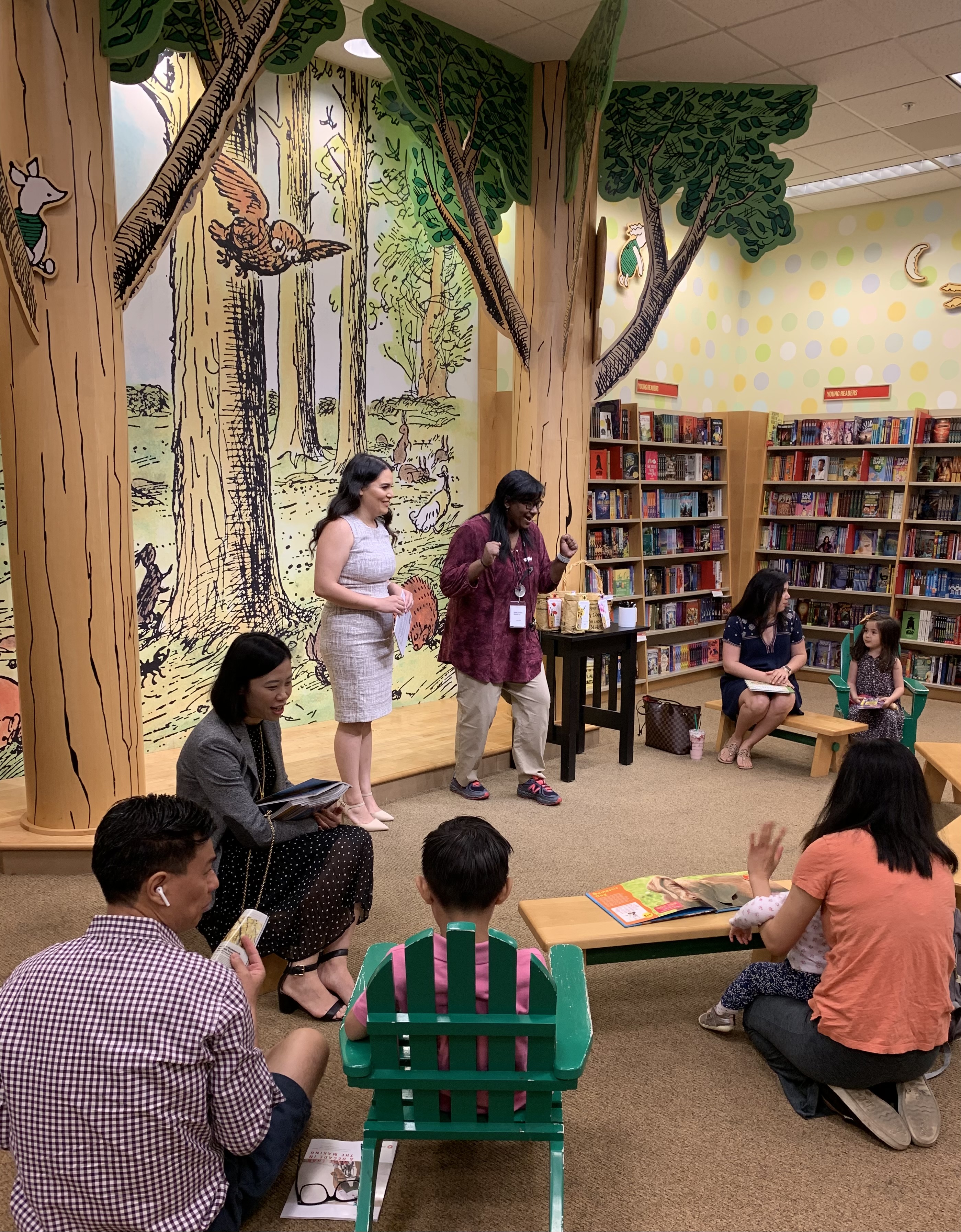 Alice reading at Barnes & Noble